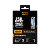 PanzerGlass ® 2-Way Privacy Front Screen Protector iPhone Duo | FRAME FIT w. FASTFIT IN-A-BOX Doorzichtige schermbeschermer 1 stuk(s)