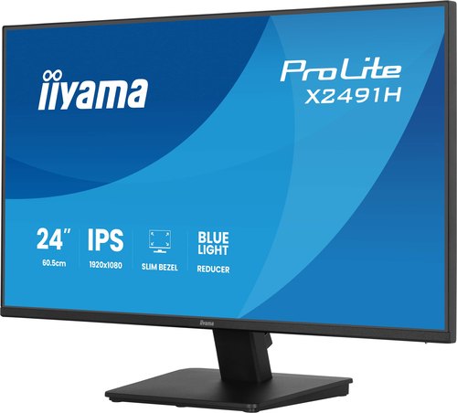 iiyama ProLite X2491H-B1 computer monitor 60,5 cm (23.8") 1920 x 1080 Pixels Full HD LCD Zwart