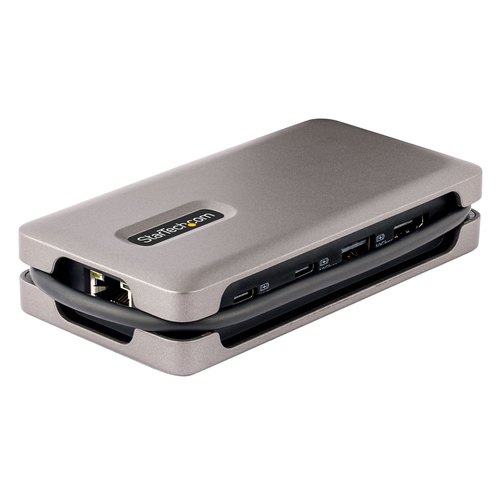 StarTech.com USB-C Multiport Adapter, 4K 60Hz HDMI 2.0b, HDR, USB 3.2 Gen 2 10Gbps Hub (2xUSB-C, 1xUSB-A), 100W PD Pass-Through, Mini Travel Dock, 30cm Kabel, Laptop Docking Station, USB Type-C Travel Adapter