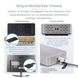 StarTech.com Dual-Monitor USB4 Docking Station, Dual 4K 120Hz of Single 8K 60Hz HDMI, 100W Laptop Charging, 2.5GbE, USB-C Multi-Monitor Dock, Zonder Drivers