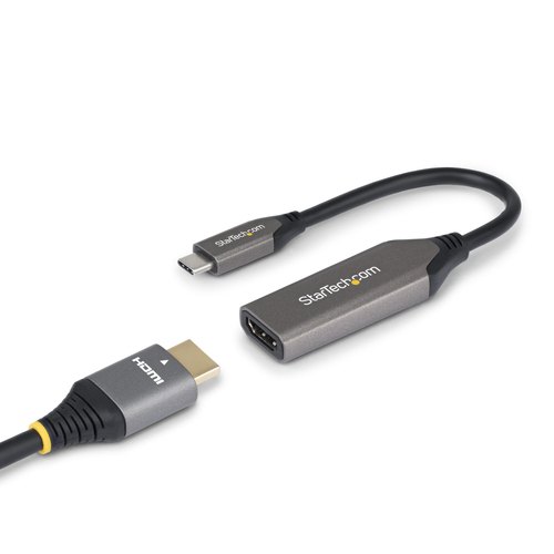 StarTech.com USB-C naar HDMI Adapter, 8K 60Hz / 4K 120Hz, Thunderbolt / USB4 Compatibel, USB C naar HDMI 2.1 Converter, HDR10+, 20cm Kabel