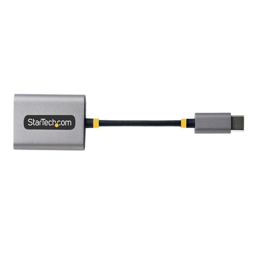 StarTech.com USB-C Headphone Splitter, USB Type C Dual Headset Adapter met Mic Input, USB C naar 3.5mm Audio Adapter/Earphone Dongle, USB C naar Audio Jack/Aux Output, 24-bit DAC