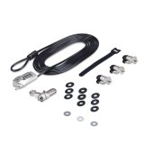 StarTech.com Kabelslot Kit voor Laptop/Desktop & Randapparatuur, Anti-diefstal Beveiligingsslot, K-Slot, 3m Stalen Kabel, 3 Apparaten, Herinstelbare 4-cijfer combinatieslot