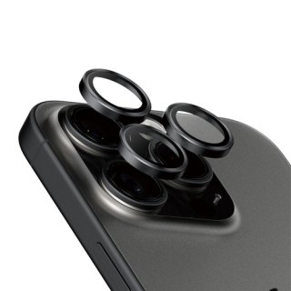 PanzerGlass ® Hoops® Titanium Camera Lens Protector Black iPhone 15 Pro | 15 Pro Max Doorzichtige schermbeschermer Apple 1 stuk(s)