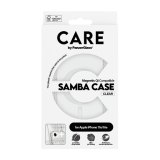 PanzerGlass CARE™ by ® Samba Case Transparent w. White Qi Compatible iPhone 17e | 16e mobiele telefoon behuizingen Hoes Transparant