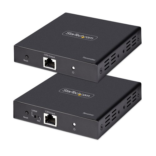 StarTech.com 4K HDMI Extender Over CAT5/CAT6 Kabel, 4K 60Hz HDR Video Extender Tot 70m, HDMI Verlenger Over UTP/Ethernet Kabel, S/PDIF Audio Out, HDMI Transmitter/Receiver Kit