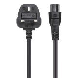 Manhattan Voedingskabel, Britse 3-polige stekker (Type G) naar C5-connector (klaver), 1,8 m, 2.5 A, netkabel, levenslange garantie
