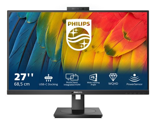 Philips 5000 series 27B1U5601H/00 computer monitor 68,6 cm (27") 2560 x 1440 Pixels Quad HD LCD Zwart
