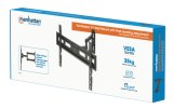 Manhattan Wandbeugel voor TV’s en monitoren (Volledig Verstelbaar), voor schermen 32"–65", VESA-compatibiliteit: van 100x100 tot 600x400 mm (controleer de afmetingen van de vier montagegaten aan de achterzijde), max 35 kg, zwart, levenslange garantie