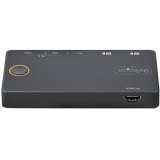 StarTech.com 2 Port Hybride USB-A + HDMI & USB-C KVM Switch - Enkele 4K 60Hz HDMI 2.0 Monitor - Compacte Desktop en/of Laptop HDMI KVM Switch - USB Bus Powered - Thunderbolt 3 Compatibel