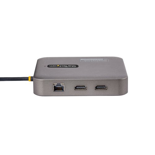 StarTech.com USB C Docking Station, Dual 4K 60Hz HDMI compatibel met Macbook Pro (M1/M2/M3/M4) en Windows, USB-A/USB-C 10Gbps Hub, 100W Power Delivery, GbE, SD, 56cm Kabel