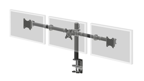 iiyama Desk Mount 68,6 cm (27") Bureau Zwart