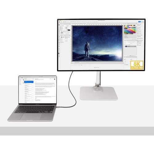StarTech.com 1m USB4 Kabel, USB-IF Gecertificeerde USB-C Kabel, 40 Gbps, USB Type-C Data Transfer Kabel, 100W Power Delivery, 8K 60Hz, Compatibel met Thunderbolt 4/3/USB 3.2