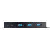 StarTech.com 4-Port USB C Hub 10Gbps - Metalen Industriële USB Type-C Hub - 3xUSB-A & 1xUSB-C - ESD & Overspanningsbeveiliging - USB-C of USB-A Host - Self-Powered Monteerbare USB 3.2 Gen 2 Hub