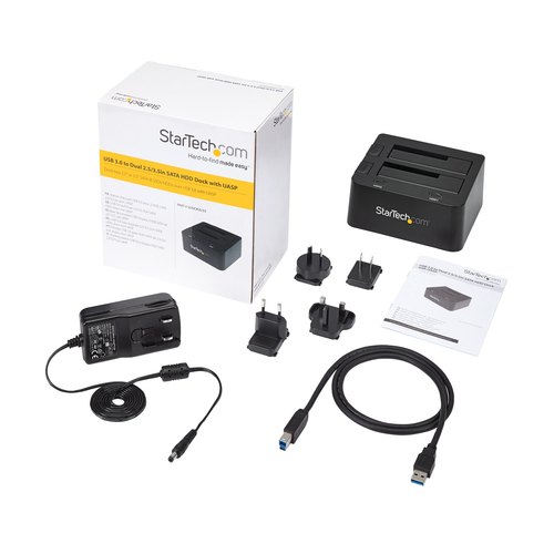 StarTech.com USB 3.0 dubbel harddisk docking station met UASP voor 2,5/3,5 inch SSD / HDD SATA 6 Gbps
