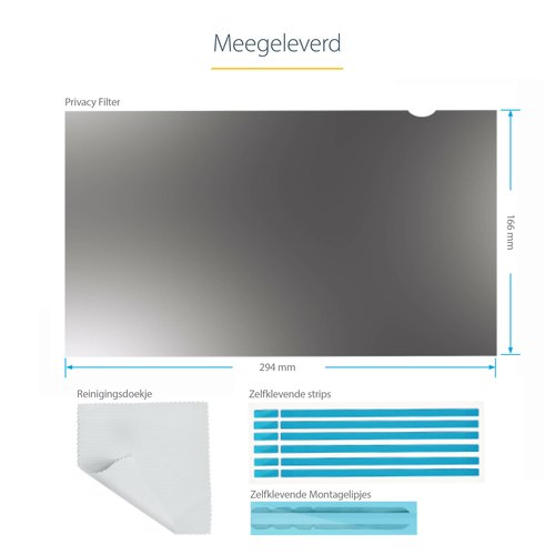 StarTech.com 13.3in Privacy Filter voor Laptop, Anti-Glans Privacy Scherm voor 16:9 Breedbeeld Displays, Laptop Monitor Screen Protector met 51% Blue Light Blocking, Omkeerbare Matte/Glanzende Zijden