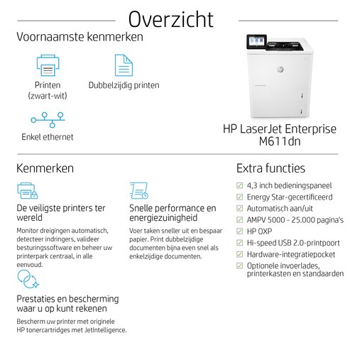 HP LaserJet Enterprise M611dn