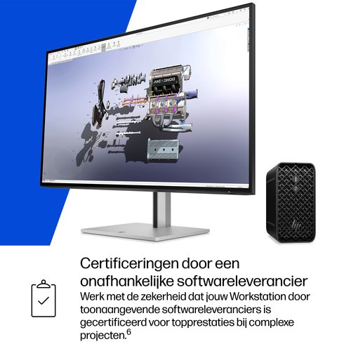 HP Z2 Mini G1a Wolf Pro Security Edition Copilot+ PC AMD Ryzen AI Max+ PRO PRO 395 64 GB LPDDR5x-SDRAM 1 TB SSD Windows 11 Pro Mini PC Workstation AI Workstation, AI PC Zwart