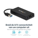 StarTech.com USB 3.0 naar 4K DisplayPort externe Multi-Monitor grafische videoadapter – DisplayLink gecertificeerd – Ultra HD 4K