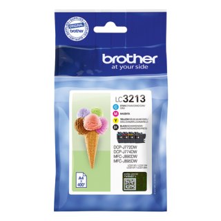 Brother LC3213VAL inktcartridge 4 stuk(s) Origineel Hoog (XL) rendement Zwart, Cyaan, Magenta, Geel