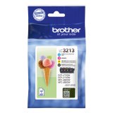 Brother LC3213VAL inktcartridge 4 stuk(s) Origineel Hoog (XL) rendement Zwart, Cyaan, Magenta, Geel