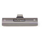 StarTech.com USB-C Audio & Oplaadadapter - USB-C Audio Adapter met 3.5mm TRRS Koptelefoon/Headset Jack en 60W USB Type-C Power Delivery Pass-through - Voor USB-C Telefoon/Tablet/Laptop