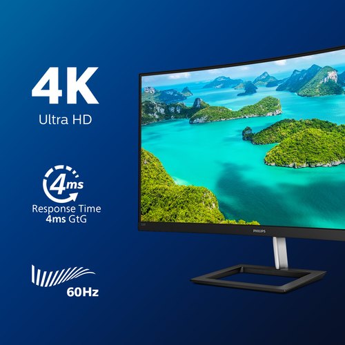 Philips E Line 328E1CA/00 LED display 80 cm (31.5") 3840 x 2160 Pixels 4K Ultra HD LCD Zwart