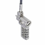 StarTech.com 2m Universeel Laptop Kabelslot, Security Kabel met Vooraf Ingesteld Combinatieslot, Compatibel met Noble Wedge&reg;/Nano/K-Slot, Cijferslot zonder Sleutel, TAA