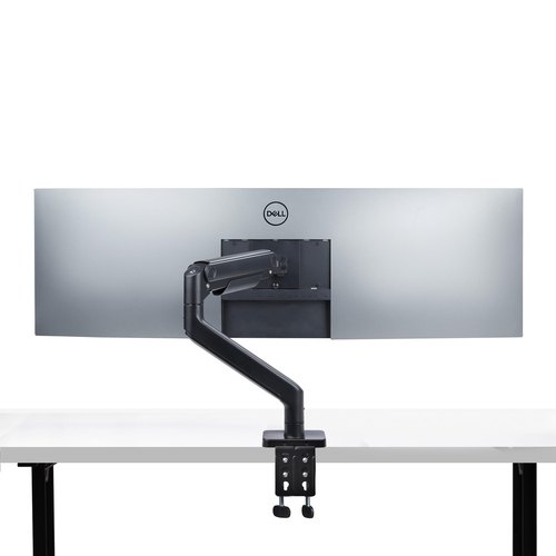 StarTech.com Monitor Arm voor Bureau, Tot 49in 32:9 Ultrawide Curved Monitors, Mechanische Springveer Arm, C-Klem/Doorvoertule, VESA 75x75/100x100, Afstelling zonder gereedschap, Draagvermogen 20kg