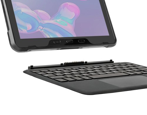 Targus THD933USZ toetsenbord voor mobiel apparaat QWERTY Amerikaans Engels Pogo Pin Zwart