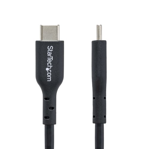 StarTech.com 2m USB-C Laadkabel, USB-C Kabel, USB 2.0 Type-C Laptop Oplaadkabel, 60W 3A Power Delivery, TPE Mantel, USB C Data Transfer Kabel, M/M