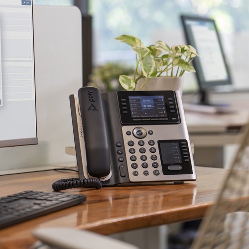 HP Poly Edge E400 IP-telefoon met PoE-ondersteuning