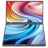 Acer PD163Qbmiuux computer monitor 39,6 cm (15.6") 1920 x 1080 Pixels Double Full HD LED Grijs