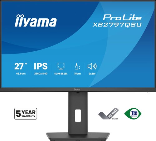 iiyama ProLite XB2797QSU-B1 computer monitor 68,6 cm (27") 2560 x 1440 Pixels Quad HD LED Zwart