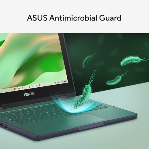 ASUS Chromebook CZ11 Flip CZ1104FM4A-NS0199 MediaTek Kompanio Kompanio 540 29,5 cm (11.6") Touchscreen HD 4 GB LPDDR4x-SDRAM 64 GB eMMC Wi-Fi 7 (802.11be) ChromeOS Grijs AZERTY Belgisch