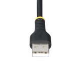 StarTech.com 1m Robuuste USB Multi Oplaadkabel, USB naar Lightning/Micro-USB/Type-C, Apple MFi Gecertificeerd, Aramide Mantel, Universele 3-in-1 USB Laadkabel voor iPhone/iPad/Android