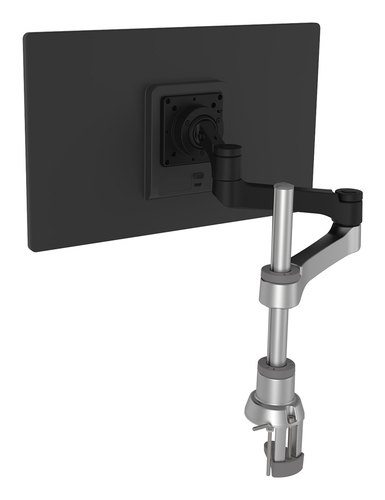 R-Go Tools Monitorarm R-Go Zepher, verstelbare enkele monitorarm, 100% circulair, tot 8 kg draagvermogen, zwart