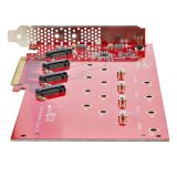 StarTech.com QUAD-M2-PCIE-CARD-B interfacekaart/-adapter Intern M.2