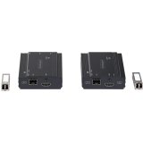 StarTech.com 4K HDMI KVM Extender over Glasvezel/FIber, HDMI Video & USB Remote KVM Switch/Console Extender tot 300m (MultiMode), 2x 10G MMF SFP+ modules, KVM Extension Kit (TX/RX)