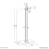 Neomounts FL15-627BL1 Tablet vloerstandaard - max 3 kg