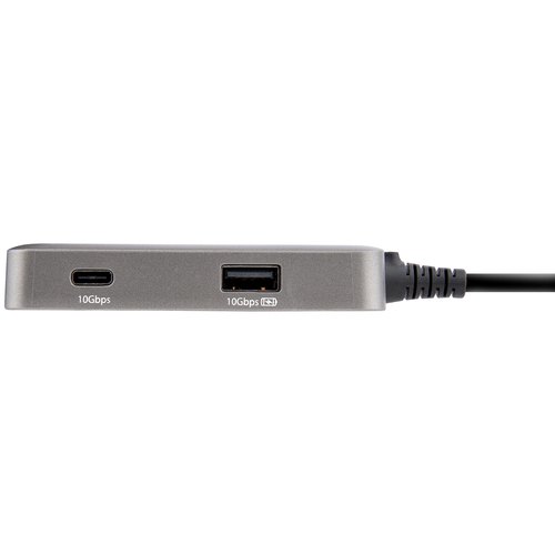 StarTech.com USB C Multiport Adapter, USB Type-C naar 4K 60Hz HDMI 2.0, 100W Power Delivery Pass-through, 3-Port 10Gbps USB Hub, Compacte USB C Mini Dock, 25cm Kabel