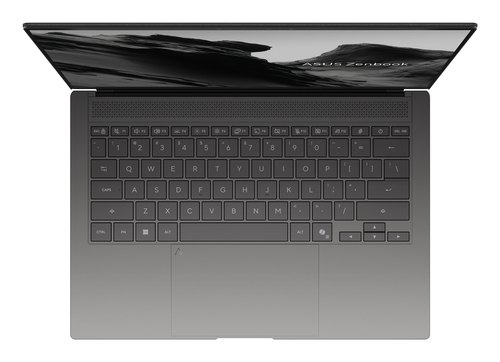 ASUS Zenbook S14 OLED UX5406AA-QJ045W Copilot+ PC Intel Core Ultra 9 386H Laptop 35,6 cm (14") WUXGA 32 GB LPDDR5x-SDRAM 1 TB SSD Wi-Fi 7 (802.11be) Windows 11 Home Grijs AZERTY Belgisch