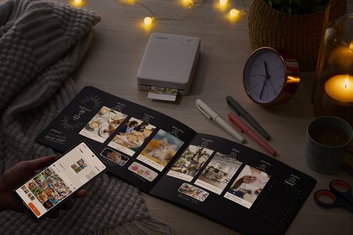 Canon SELPHY QX20 BK fotoprinter Verf-sublimatie 287 x 287 DPI 2.8" x 3.3" (7.2x8.5cm) Wifi