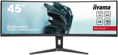 iiyama G-MASTER RED EAGLE CURVED computer monitor 113 cm (44.5") 5120 x 1440 Pixels Dual QHD LED Zwart