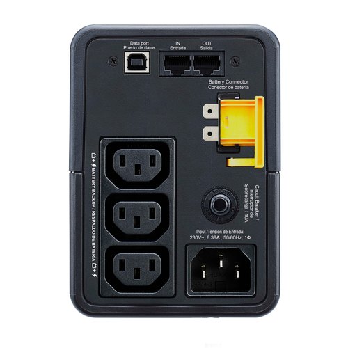 APC Back-UPS BX500MI Noodstroomvoeding - 500VA, 3x C13, USB