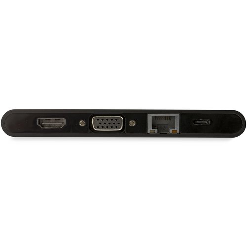 StarTech.com USB-C Multiport Adapter - USB Type-C 8-in-1 Mini Dock met HDMI 4K of VGA 1080p - 100W Power Delivery Passthrough, 3-Port USB 3.0 Hub, GbE, SD & MicroSD - Laptop Travel Dock