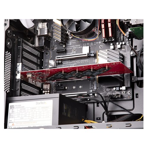 StarTech.com QUAD-M2-PCIE-CARD-B interfacekaart/-adapter Intern M.2