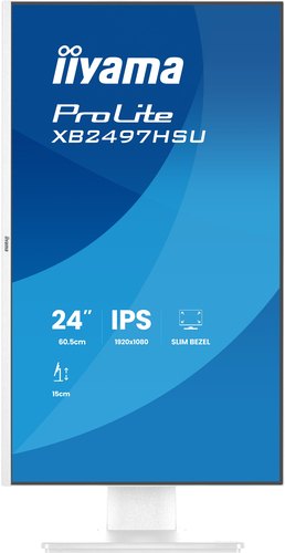 iiyama ProLite XB2497HSU-W1 computer monitor 60,5 cm (23.8") 1920 x 1080 Pixels Full HD LED Wit