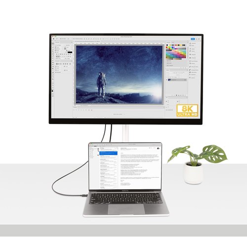 StarTech.com 50cm Thunderbolt 4 Kabel, 40Gbps, 100W PD, 4K/8K Video, Intel-Certified Thunderbolt Kabel, Compatibel met USB4/Thunderbolt 3/USB 3.2/USB Type-C/DisplayPort