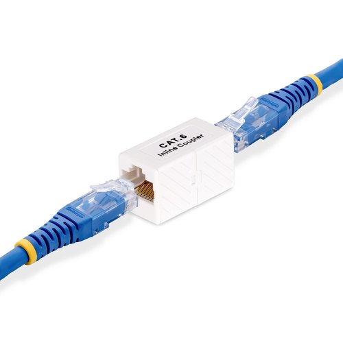 StarTech.com 5-Pack RJ45 Koppelstuk, Inline Cat6 Coupler, Female naar Female (F/F) T568B Connector, UTP Verlengblokje, Unshielded Ethernet Kabel Verlengstuk